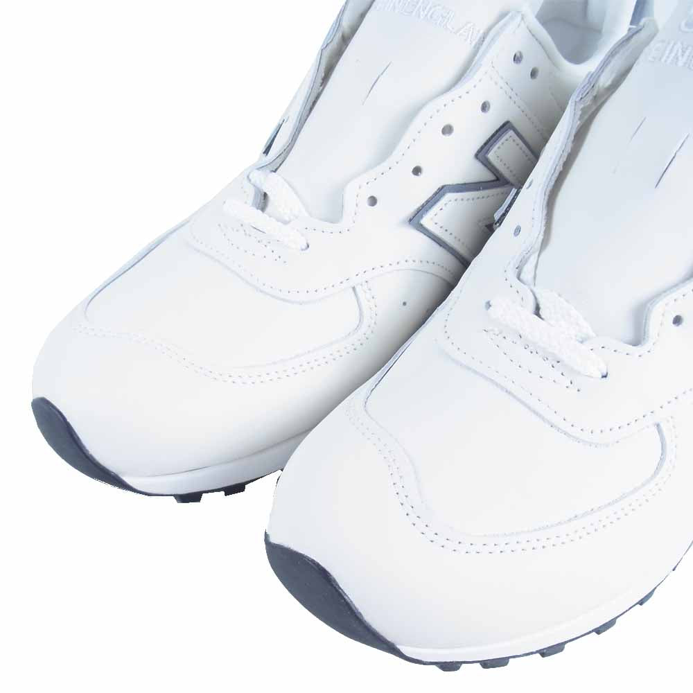 NEW BALANCE ニューバランス 英国製 M576WWL ローカット スニーカー ホワイト系 UK 10【極上美品】【中古】