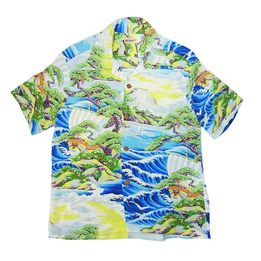 TAILOR TOYO テイラー東洋 SS38317 SUN SURF サンサーフ LAND OF RISING SUN 和柄 アロハ マルチカラー系 S【中古】