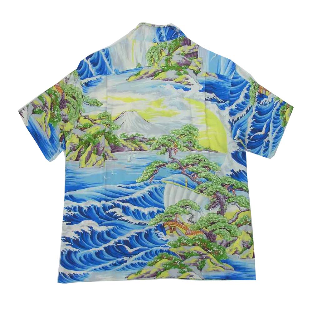 TAILOR TOYO テイラー東洋 SS38317 SUN SURF サンサーフ LAND OF RISING SUN 和柄 アロハ マルチカラー系 S【中古】