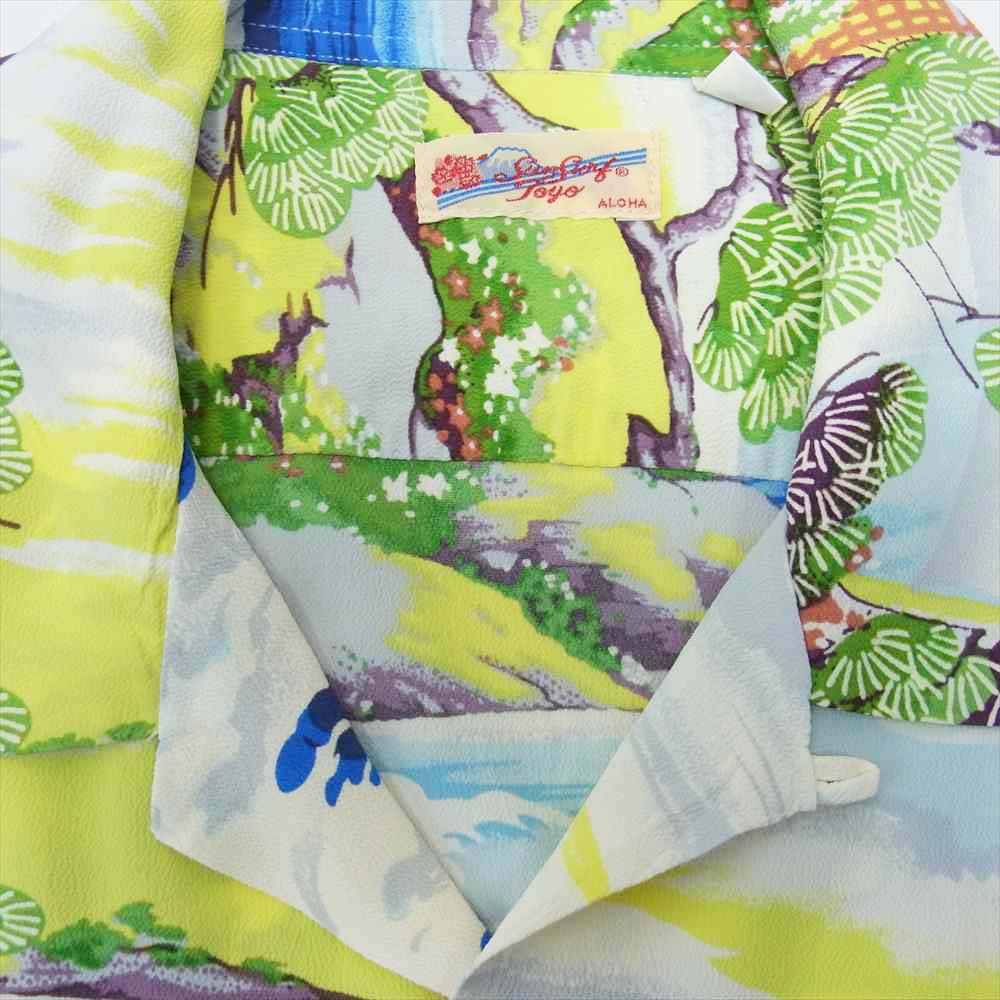 TAILOR TOYO テイラー東洋 SS38317 SUN SURF サンサーフ LAND OF RISING SUN 和柄 アロハ マルチカラー系 S【中古】