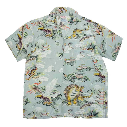 TAILOR TOYO テイラー東洋 SS37577 SUN SURF サンサーフ SPECIAL EDITION EAGLE TIGER DRAGON 港商 FASHION MART アロハ マルチカラー系 S【中古】