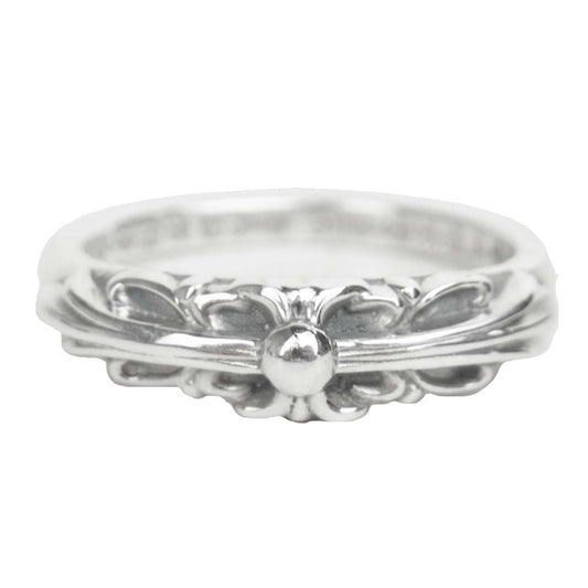 CHROME HEARTS クロムハーツ（原本無） ベビー ベイビー クラシック フローラルクロス リング シルバー系【中古】