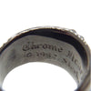 CHROME HEARTS クロムハーツ（原本無） ブラック ロジウム フローラルクロス リング ブラック系 18号【中古】