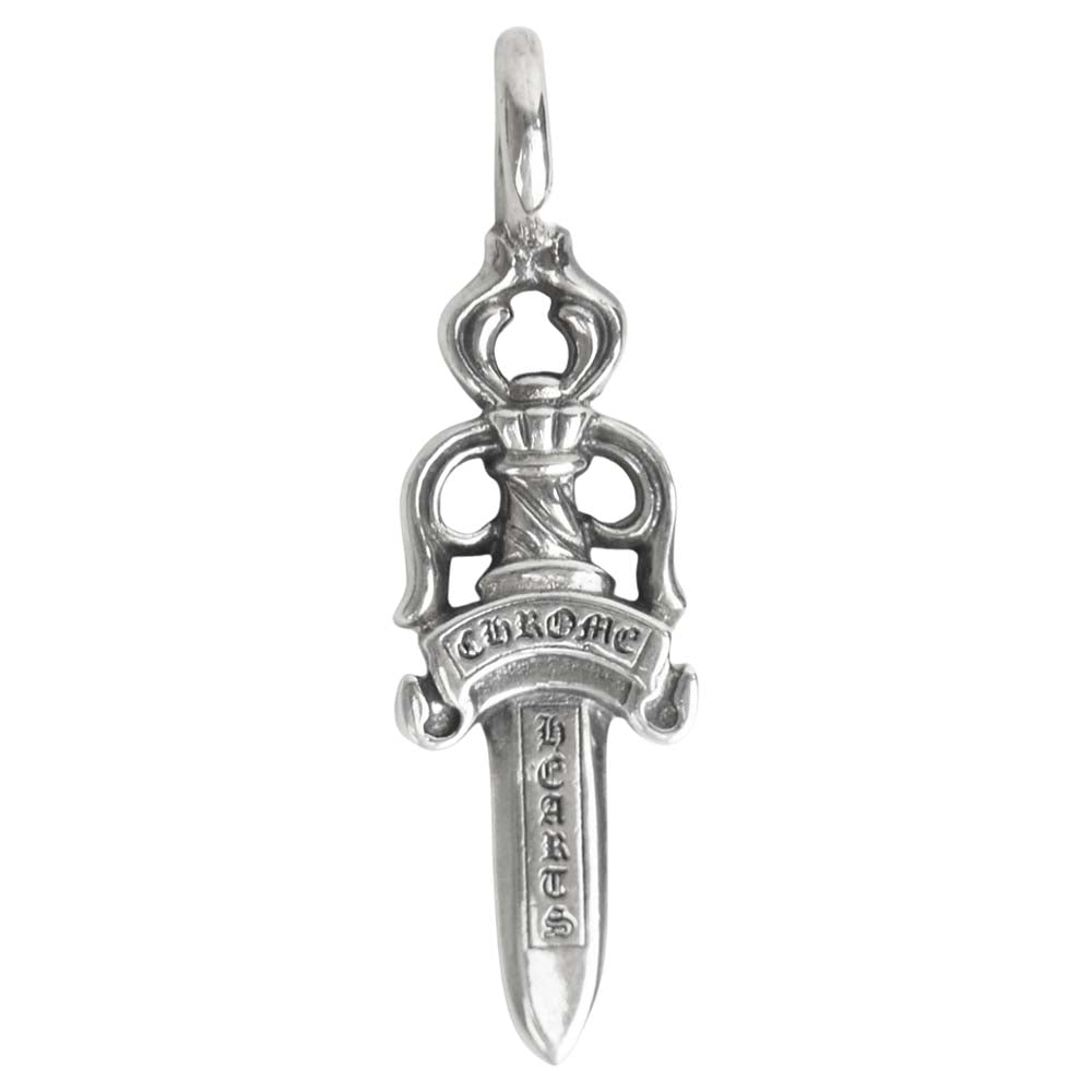 CHROME HEARTS クロムハーツ（原本無） ダブルダガー ペンダント トップ シルバー系【中古】