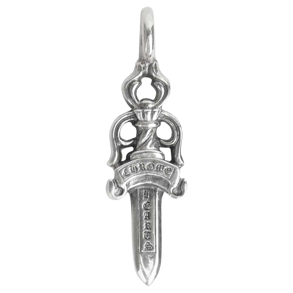 CHROME HEARTS クロムハーツ（原本無） ダブルダガー ペンダント トップ シルバー系【中古】