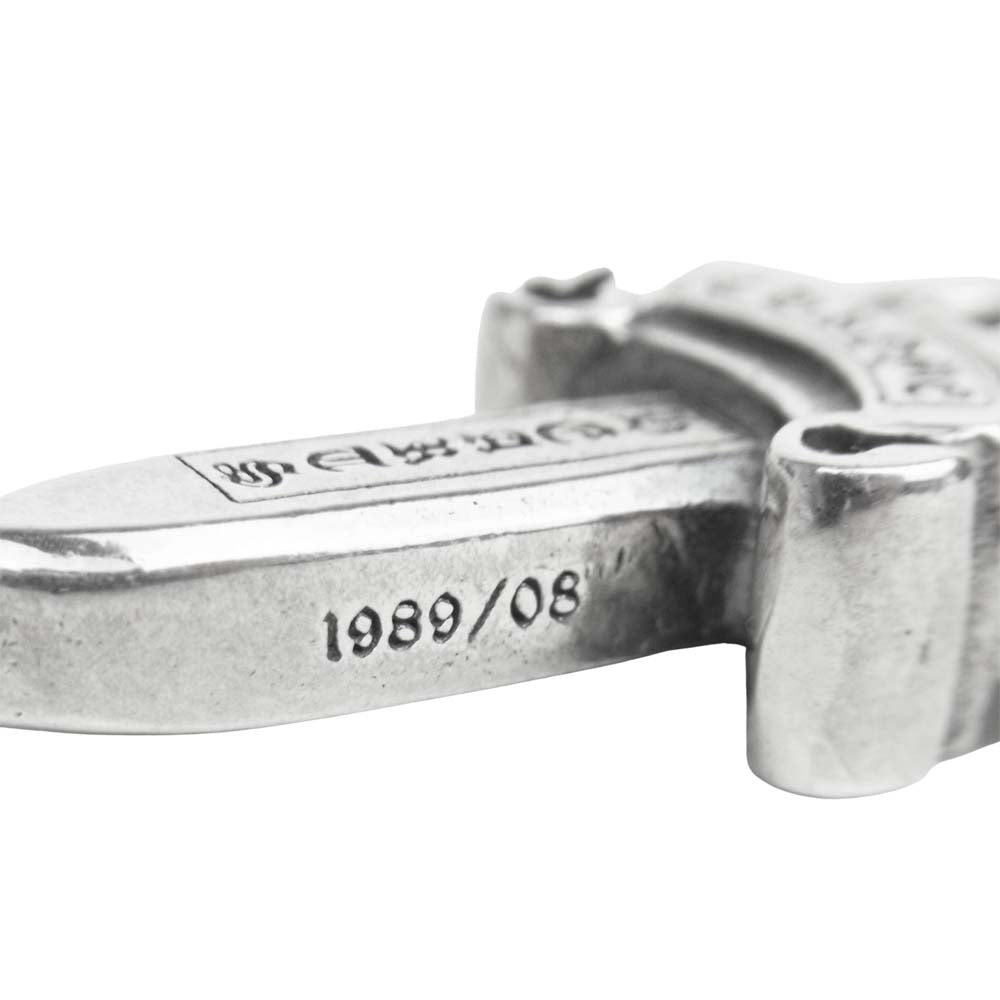 CHROME HEARTS クロムハーツ（原本無） ダブルダガー ペンダント トップ シルバー系【中古】