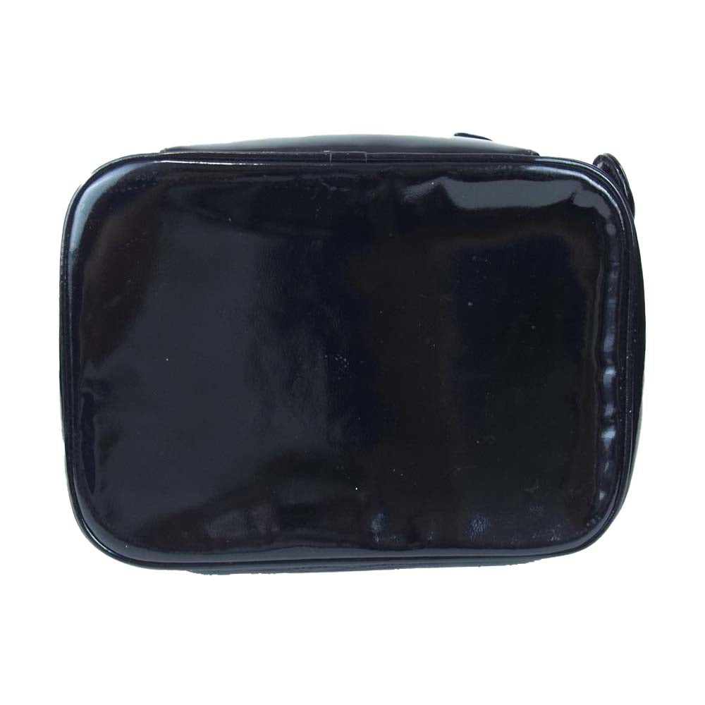 CHANEL シャネル CC ココマーク エナメル バニティ バッグ ブラック系【中古】
