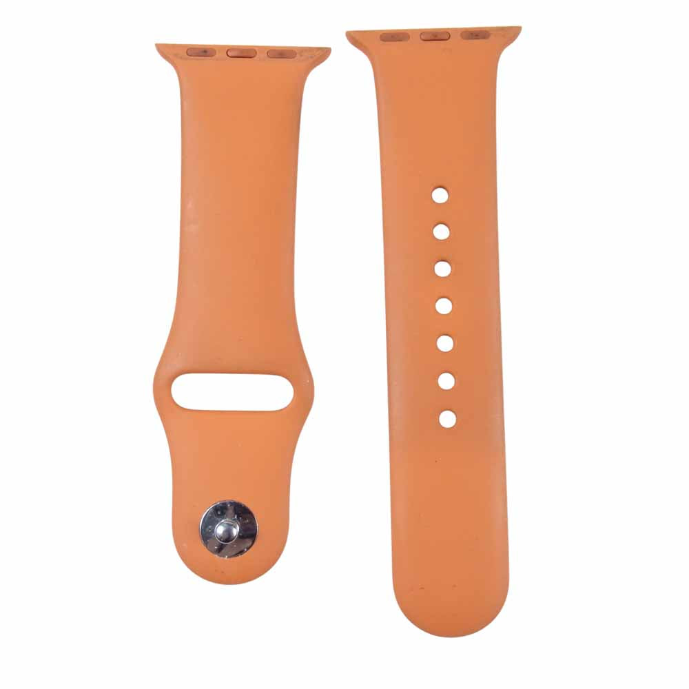 HERMES エルメス Apple watch アップルウォッチ シンプルトゥ レザー ベルト 38mm ブラウン系 オレンジ系【中古】