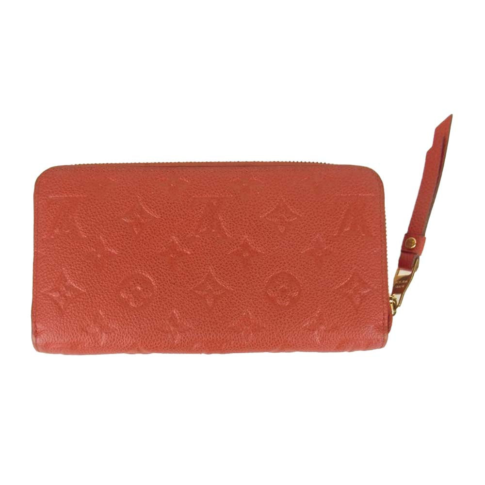LOUIS VUITTON ルイ・ヴィトン M61865 モノグラム アンブラント ジッピー ウォレット 財布 レッド系【中古】