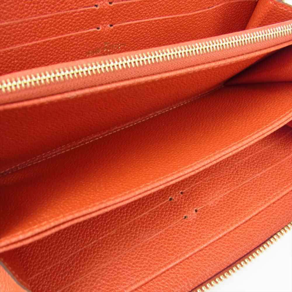 LOUIS VUITTON ルイ・ヴィトン M61865 モノグラム アンブラント ジッピー ウォレット 財布 レッド系【中古】