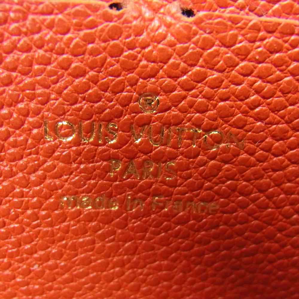 LOUIS VUITTON ルイ・ヴィトン M61865 モノグラム アンブラント ジッピー ウォレット 財布 レッド系【中古】