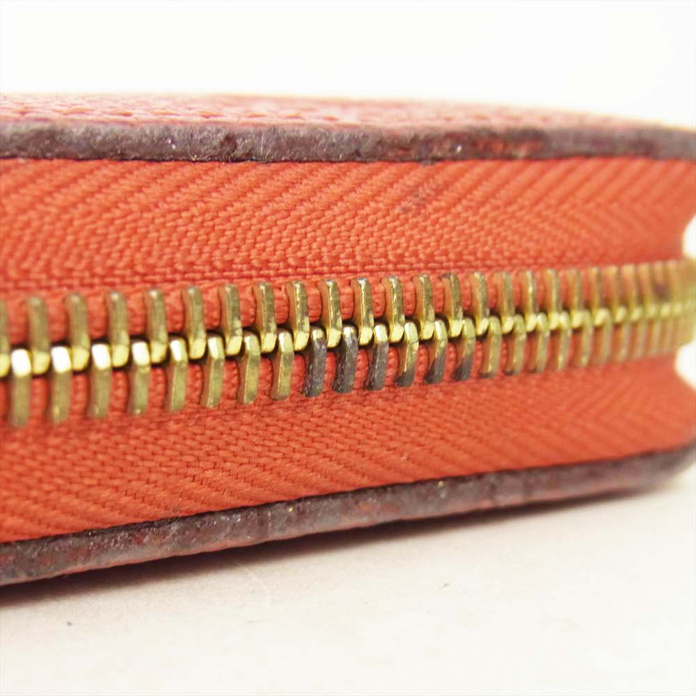 LOUIS VUITTON ルイ・ヴィトン M61865 モノグラム アンブラント ジッピー ウォレット 財布 レッド系【中古】
