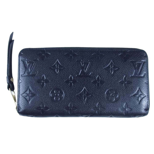 LOUIS VUITTON ルイ・ヴィトン M60571 モノグラム アンブラント ジッピー ウォレット 財布 ブラック系【中古】