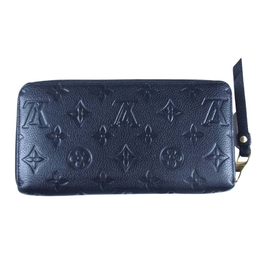 LOUIS VUITTON ルイ・ヴィトン M60571 モノグラム アンブラント ジッピー ウォレット 財布 ブラック系【中古】