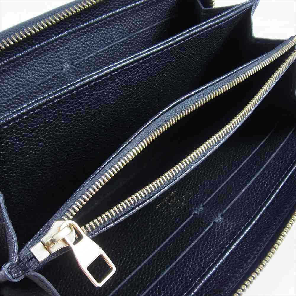 LOUIS VUITTON ルイ・ヴィトン M60571 モノグラム アンブラント ジッピー ウォレット 財布 ブラック系【中古】