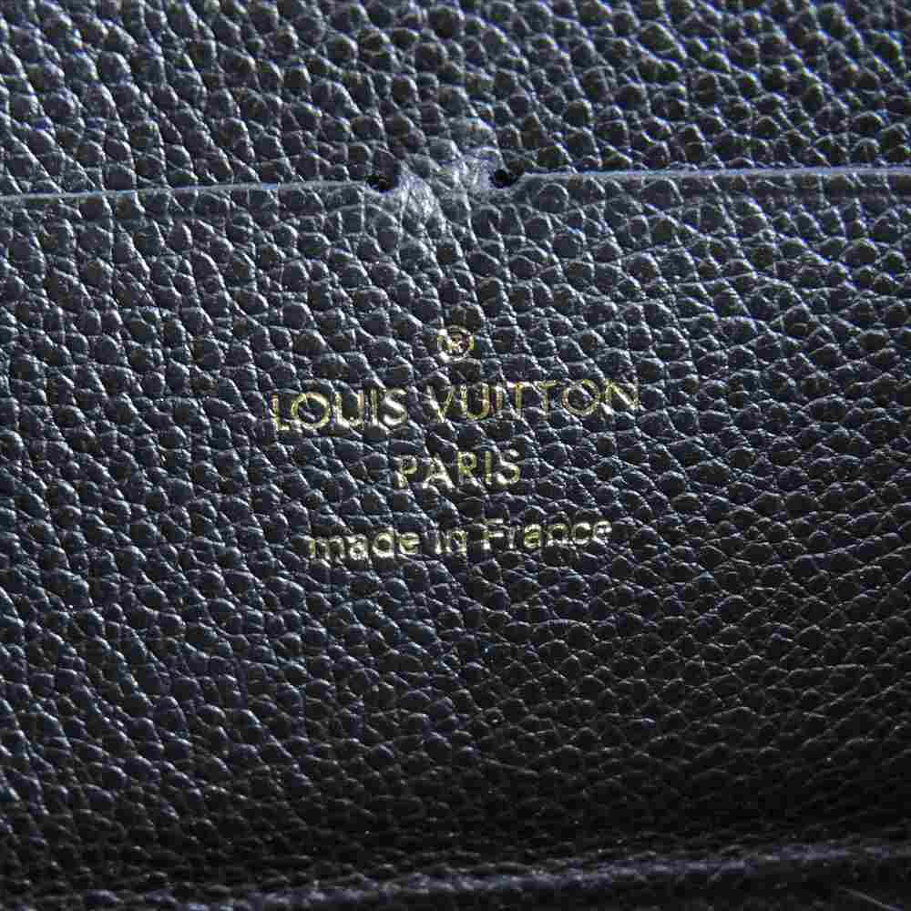 LOUIS VUITTON ルイ・ヴィトン M60571 モノグラム アンブラント ジッピー ウォレット 財布 ブラック系【中古】
