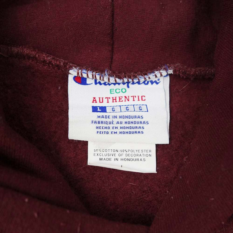 Champion チャンピオン eco AUTHENTIC パーカー ボルドー系 L【中古】