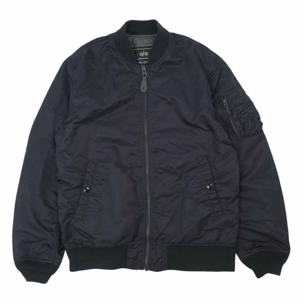ALPHA アルファ × URBAN RESEARCH DOORS アーバンリサーチ ドアーズ MA-1 フライト ジャケット ブラック系 L【中古】