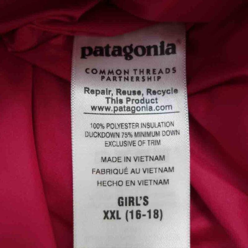 patagonia パタゴニア 15AW 68255 Girls Down for Fun Coat ガールズ ダウン ファン コート XXL【中古】