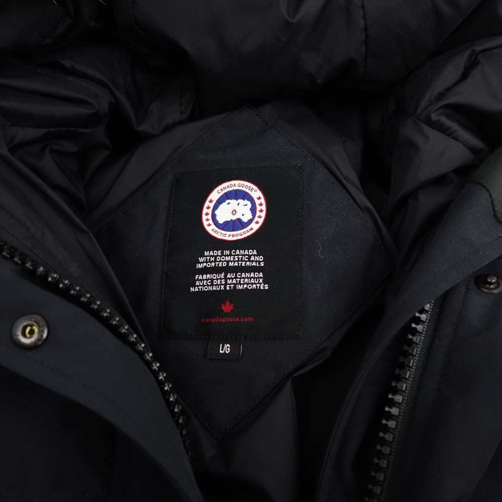 CANADA GOOSE カナダグース 2302JL サザビーリーグ MACKENZIE PARKA マッケンジー パーカ ダウン ジャケット コート ネイビー系 L【美品】【中古】