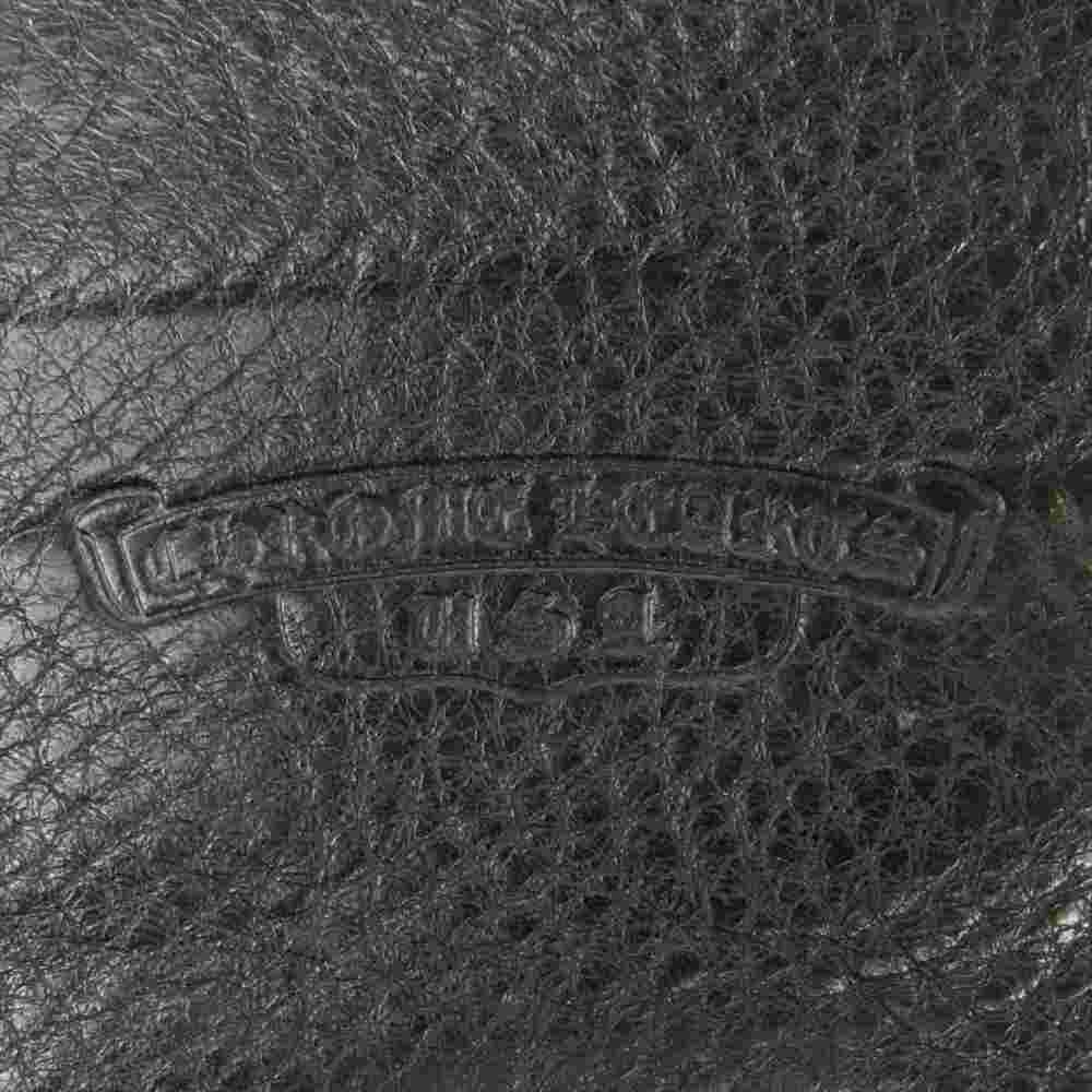 CHROME HEARTS クロムハーツ（原本無） 1SNAP 1スナップ クロスボタン レザー ウォレット ブラック系【中古】