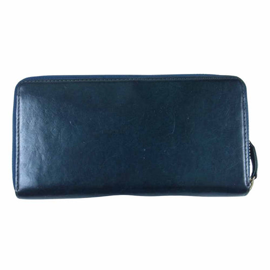 COCOMEISTER ココマイスター マットーネ ラージ ウォレット ラウンドジップ ブルーハワイ 長財布 ダークグリーン系【中古】