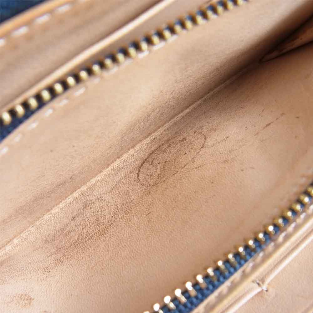 COCOMEISTER ココマイスター マットーネ ラージ ウォレット ラウンドジップ ブルーハワイ 長財布 ダークグリーン系【中古】