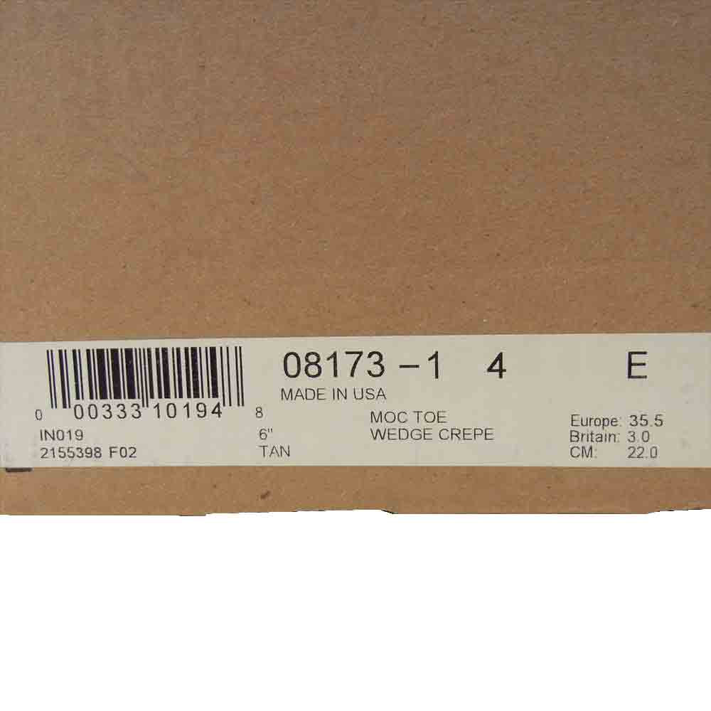 RED WING レッドウィング 8173 6inch CLASSIC MOC TOE クラシック モックトゥ ブーツ ベージュ系 22cm【中古】