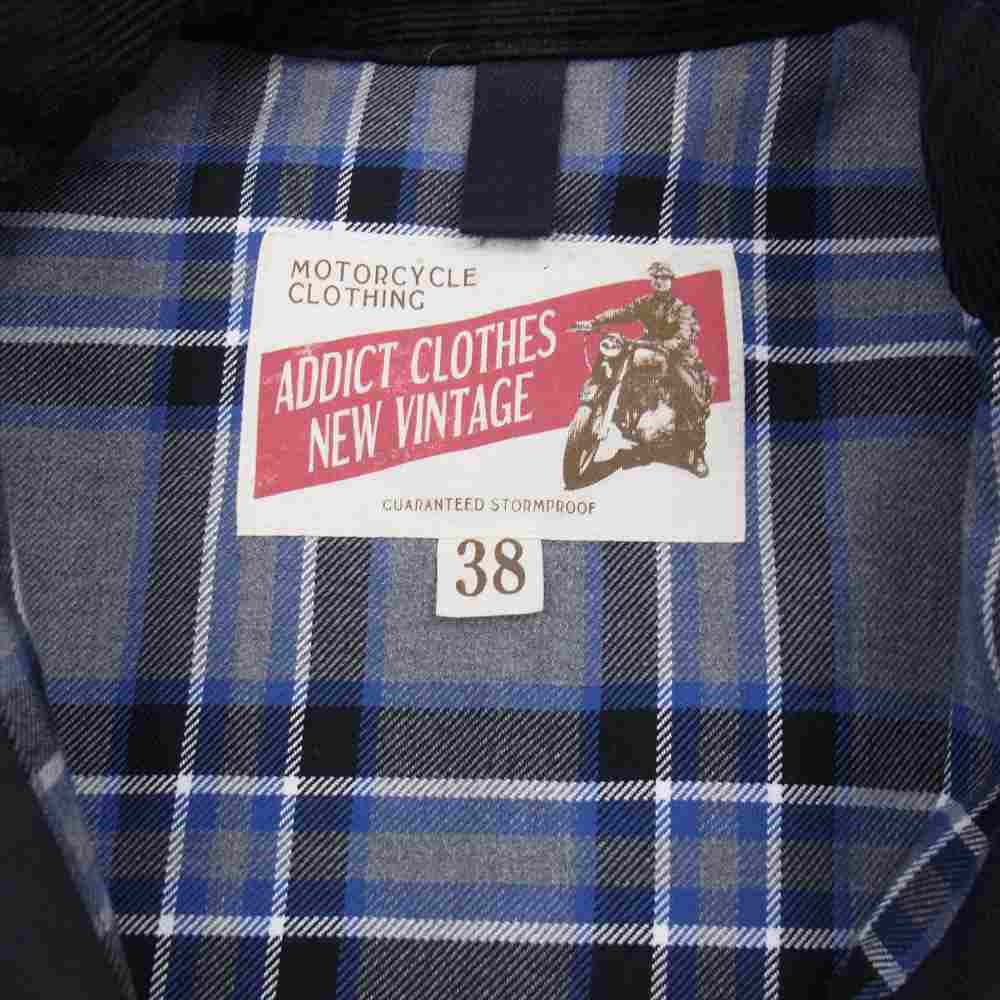 ADDICT CLOTHES アディクトクローズ AD-WX-04 WAXED CLUBMAN JACKET クラブマン オイルド 38【中古】
