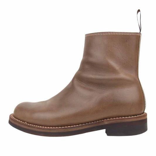 ROLLING DUB TRIO ローリングダブトリオ RDT-A14 CASPER OIL NATURAL キャスパー ホーウィン クロムエクセル レザー サイド ジップ ブーツ ブラウン系 26【美品】【中古】