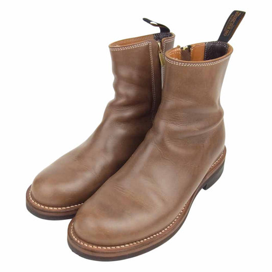 ROLLING DUB TRIO ローリングダブトリオ RDT-A14 CASPER OIL NATURAL キャスパー ホーウィン クロムエクセル レザー サイド ジップ ブーツ ブラウン系 26【美品】【中古】