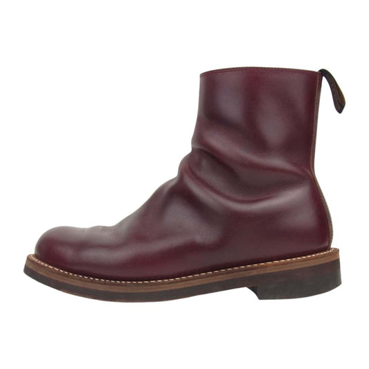 ROLLING DUB TRIO ローリングダブトリオ RDT-A14 CASPER OIL NATURAL キャスパー ホーウィン クロムエクセル レザー サイド ジップ ブーツ ワインレッド系 26.5【中古】