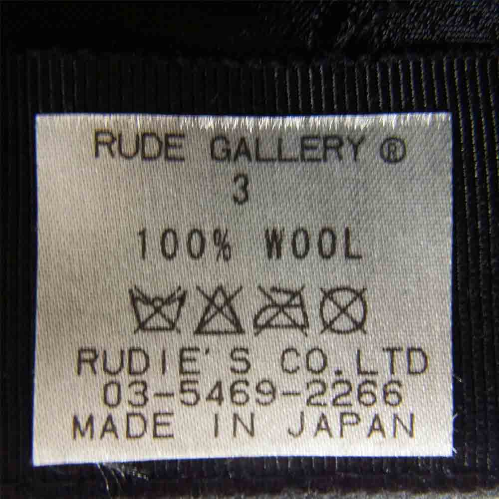 RUDE GALLERY ルードギャラリー WOOL HAT ウール フェルト ハット ブラック系【中古】