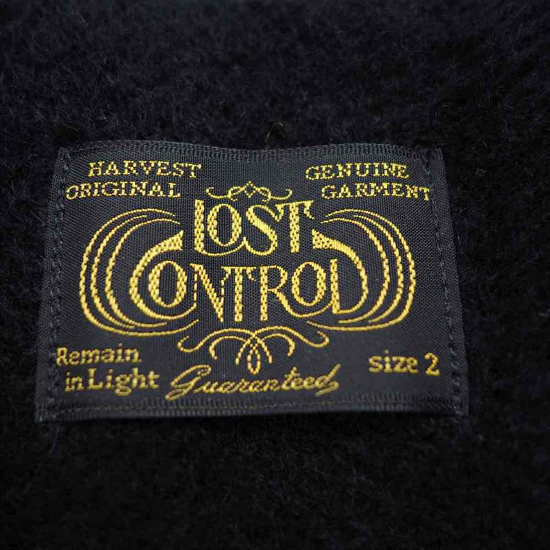 LOST CONTROL ロストコントロール LCW-COT9-02 裏地アルパカウール ホースハイド レザージャケット ブラック系 2【中古】