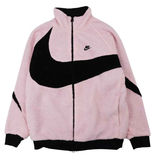 NIKE ナイキ BQ6546-601 REVERSIBLE BIG SWOOSH BOA JACKET リバーシブル ビッグ スウッシュ ボア ジャケット ピンク系 XL【美品】【中古】