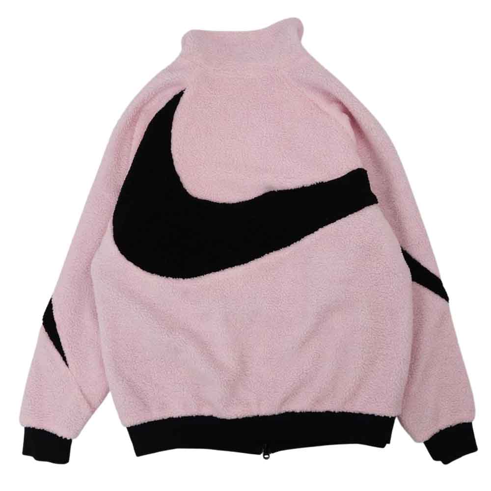 NIKE ナイキ BQ6546-601 REVERSIBLE BIG SWOOSH BOA JACKET リバーシブル ビッグ スウッシュ ボア ジャケット ピンク系 XL【美品】【中古】