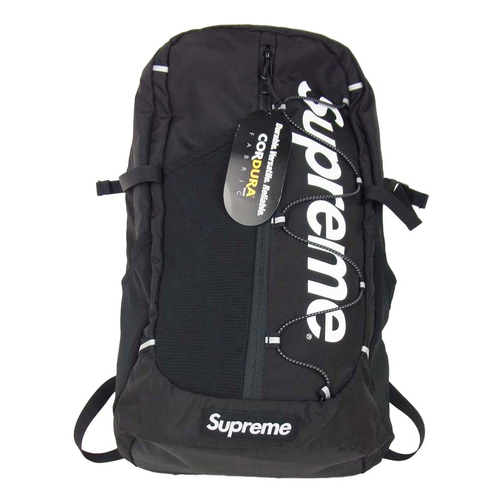 Supreme シュプリーム 17SS 210D CORDURA RIPSTOP NYLON BACKPACK コーデュラ リップストップ ナイロン バックパック リュック ブラック系【極上美品】【中古】