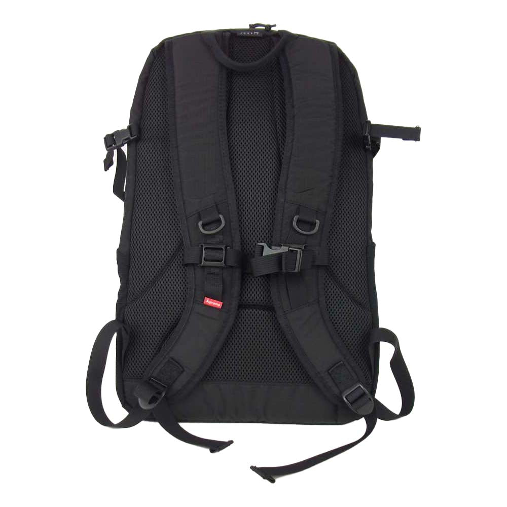 Supreme シュプリーム 17SS 210D CORDURA RIPSTOP NYLON BACKPACK コーデュラ リップストップ ナイロン バックパック リュック ブラック系【極上美品】【中古】