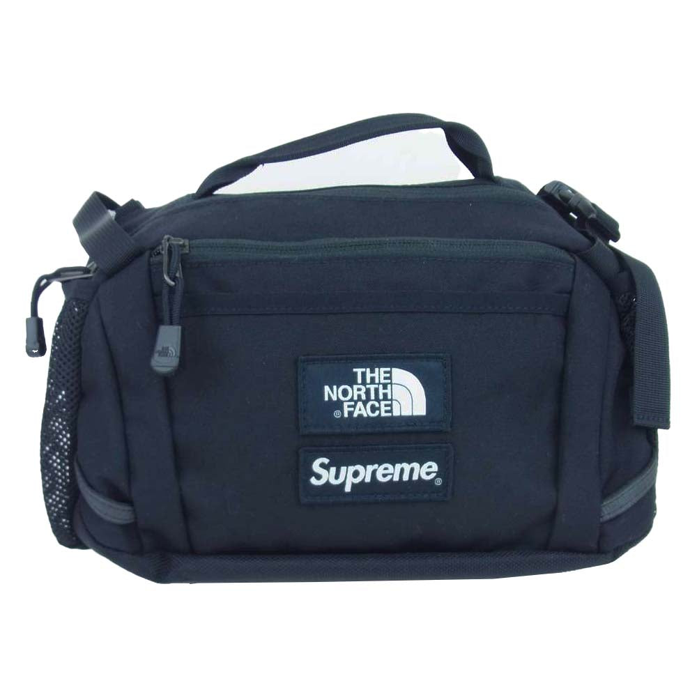 Supreme シュプリーム 18AW NM818781 × The North Face ノースフェイス EXPEDITION WAISTBAG エクスペディション ウエスト バッグ ブラック系【極上美品】【中古】