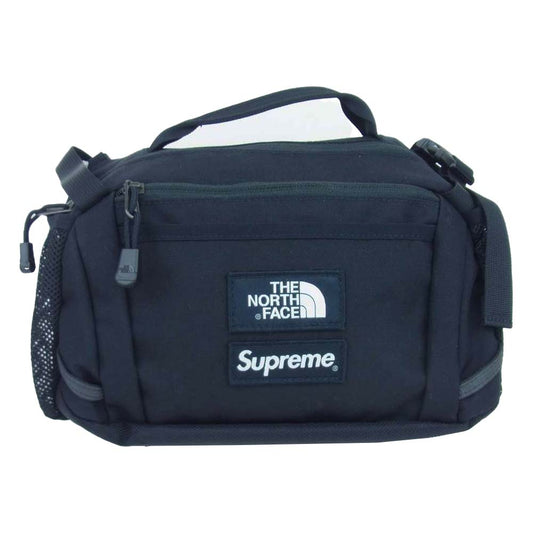Supreme シュプリーム 18AW NM818781 × The North Face ノースフェイス EXPEDITION WAISTBAG エクスペディション ウエスト バッグ ブラック系【極上美品】【中古】