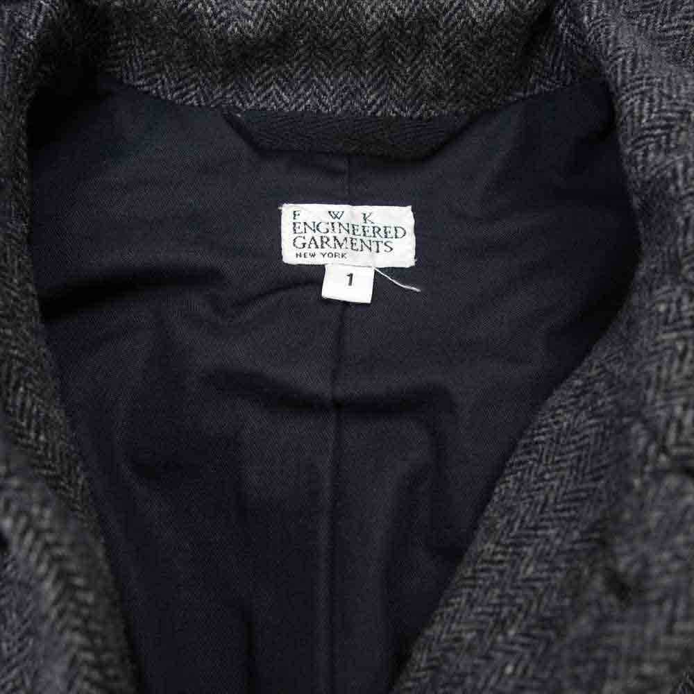 Engineered Garments エンジニアードガーメンツ FWK ヘリンボーン ウール カバーオール ワークジャケット グレー系 1【中古】