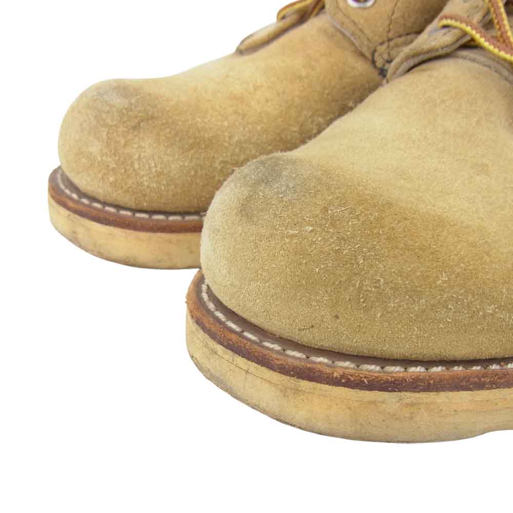 RED WING レッドウィング 8167 刺繍羽タグ アイリッシュセッター プレーントゥ スエード ブーツ ライトブラウン系【中古】