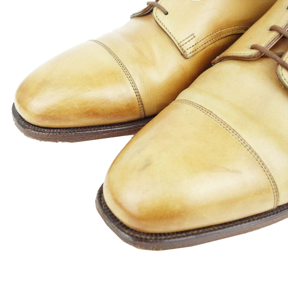 CROCKETT&JONES クロケットアンドジョーンズ 9631 ポールスミス別注 ストレートチップ レザー シューズ ライトブラウン系【中古】