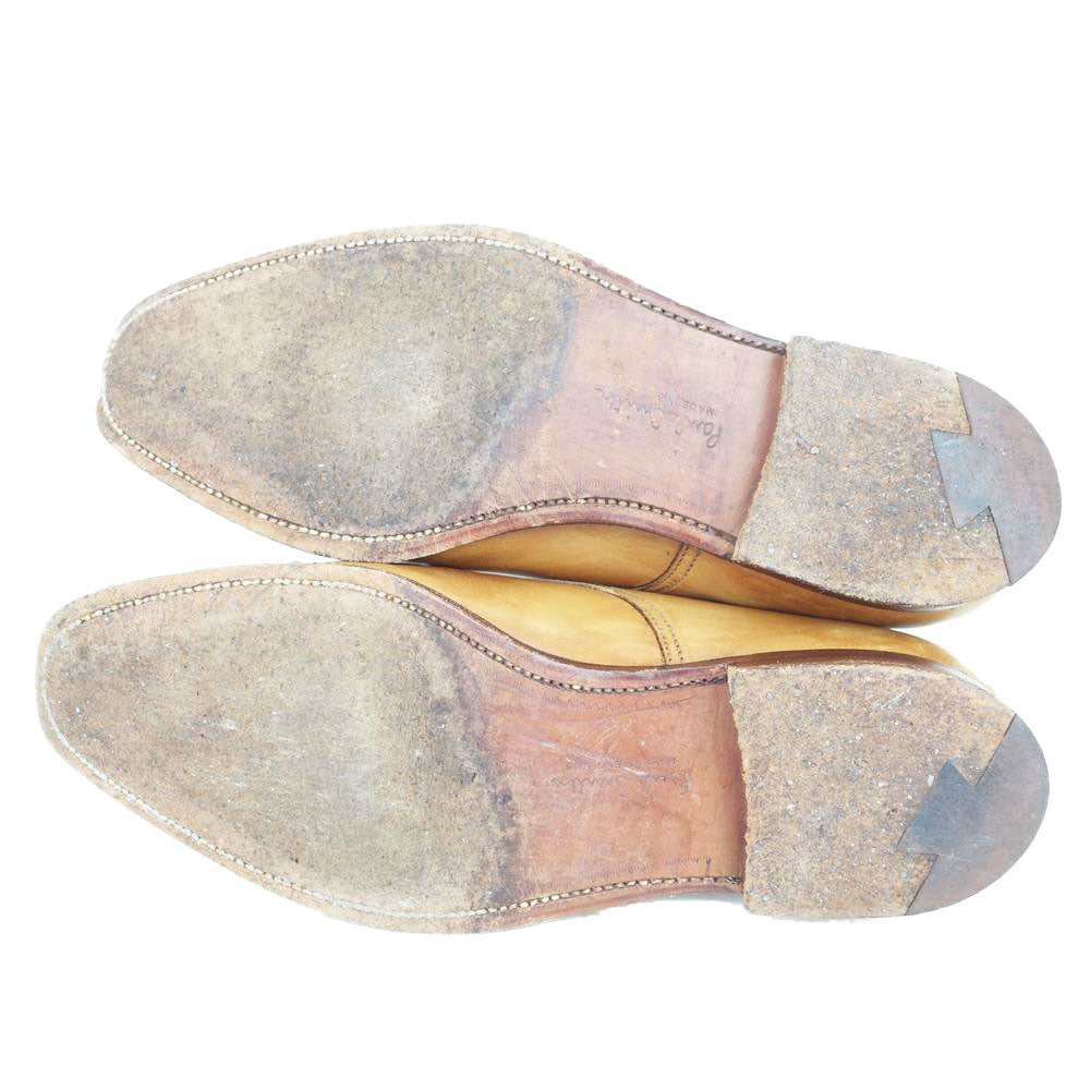 CROCKETT&JONES クロケットアンドジョーンズ 9631 ポールスミス別注 ストレートチップ レザー シューズ ライトブラウン系【中古】