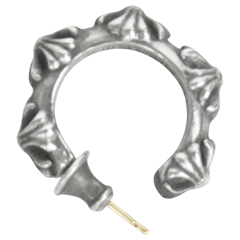 CHROME HEARTS クロムハーツ（原本無） HOOP CROSS SML クロスバンド フープ ピアス シルバー系【中古】