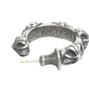 CHROME HEARTS クロムハーツ（原本無） HOOP CROSS SML クロスバンド フープ ピアス シルバー系【中古】