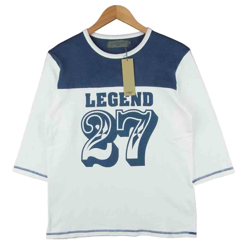 LOST CONTROL ロストコントロール L07AW-03A LEGEND 27 半袖 Tシャツ ホワイト系 ブルー系 2【新古品】【未使用】【中古】