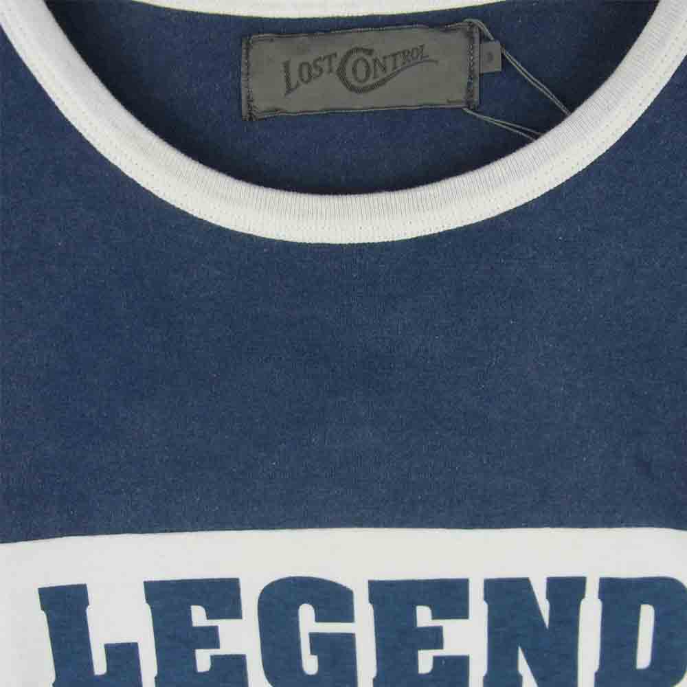 LOST CONTROL ロストコントロール L07AW-03A LEGEND 27 半袖 Tシャツ ホワイト系 ブルー系 2【新古品】【未使用】【中古】