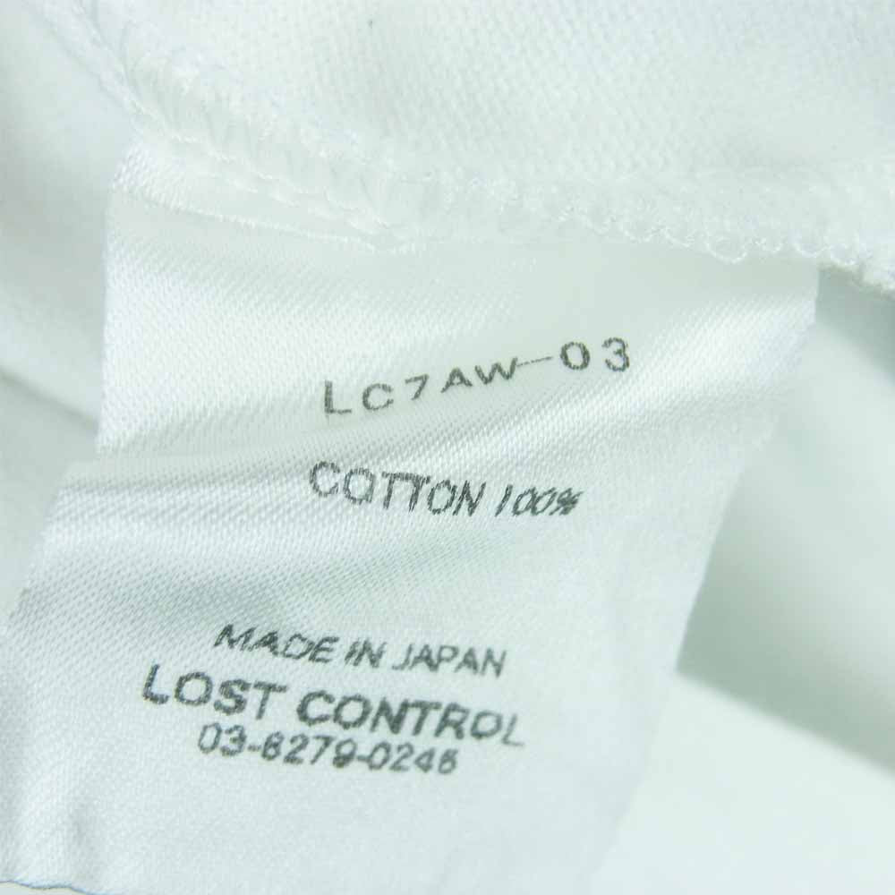 LOST CONTROL ロストコントロール L07AW-03A LEGEND 27 半袖 Tシャツ ホワイト系 ブルー系 2【新古品】【未使用】【中古】