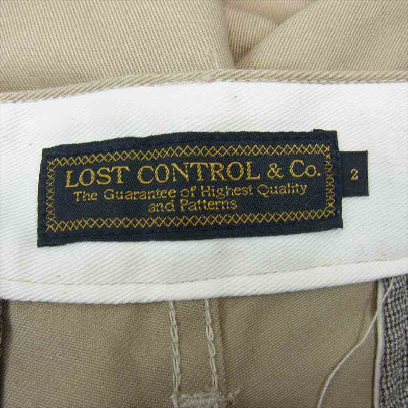 LOST CONTROL ロストコントロール L10F3-3003 TINO PANTS チノパンツ ベージュ系 2【中古】